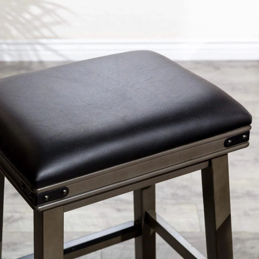 Cortez Bonded Leather Stool, 24" Counter Height or 30" Bar Height -DTYStore