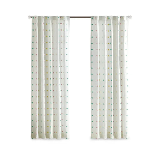 Cotton Jacquard Pom Pom Curtain Panel(Only 1 Pc Panel) Default -DTYStore