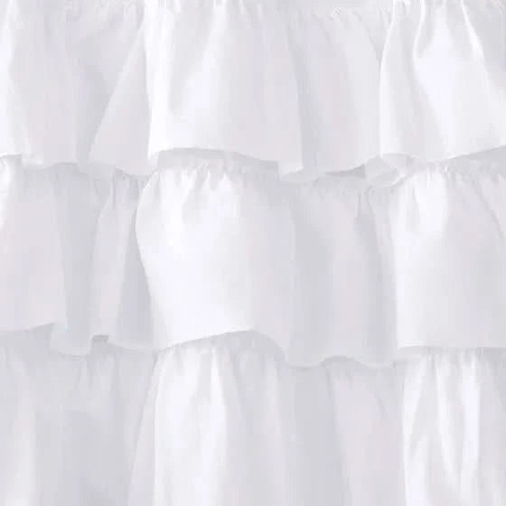 Cotton Oversized Ruffle Valance White 50x18' - DTY Store