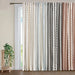 Cotton Printed Curtain Panel with Chenille Stripe and Lining 50x108'- DTY Store