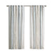 Cotton Printed Curtain Panel with Chenille Stripe and Lining 50x108' - DTY Store