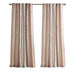 Cotton Printed Curtain Panel with Chenille Stripe and Lining Blush 50x84' Default -DTYStore