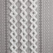Cotton Printed Curtain Panel with Chenille Stripe and Lining Gray 50x95' Default -DTYStore