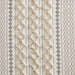 Cotton Printed Curtain Panel with Chenille Stripe and Lining Ivory 50x84' - DTY Store