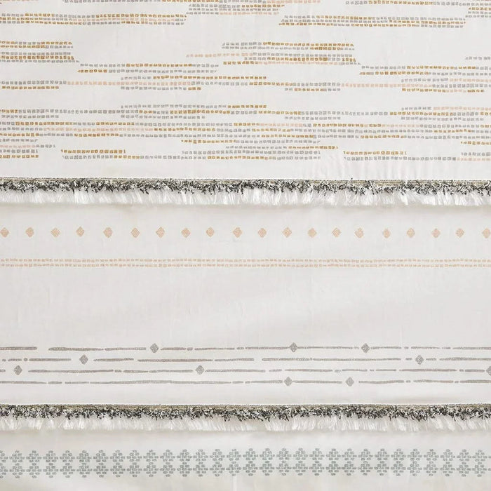 Cotton Printed Curtain Panel with tassel trim and Lining(Only 1 Pc Panel) Default -DTYStore