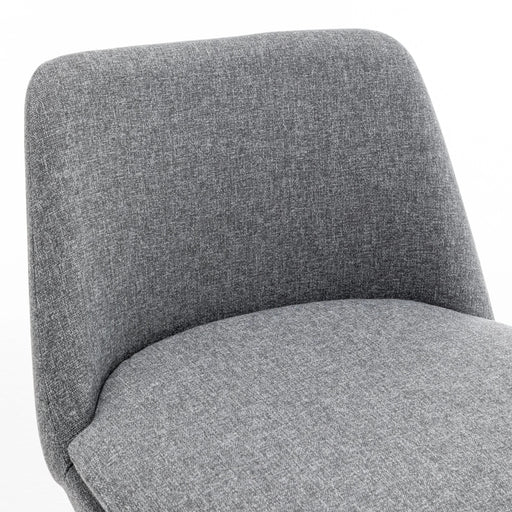 Counter Height Swivel Bar Stools Set of 2, 360° Swivel Upholstered Barstools with Back and Metal Legs, 25.6' Seat Height,Counter Stools for Kitchen Island and Pub,Linen Cloth,Grey Default -DTYStore