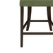 Counter Stool Without Arm(dark brown+green) Set of 2 Default -DTYStore