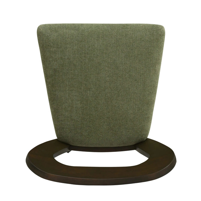 Counter Stool Without Arm(dark brown+green) Set of 2 Default -DTYStore