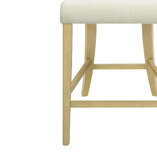 Counter Stool Without Arm(light ash+beige) Set of 2 Default -DTYStore