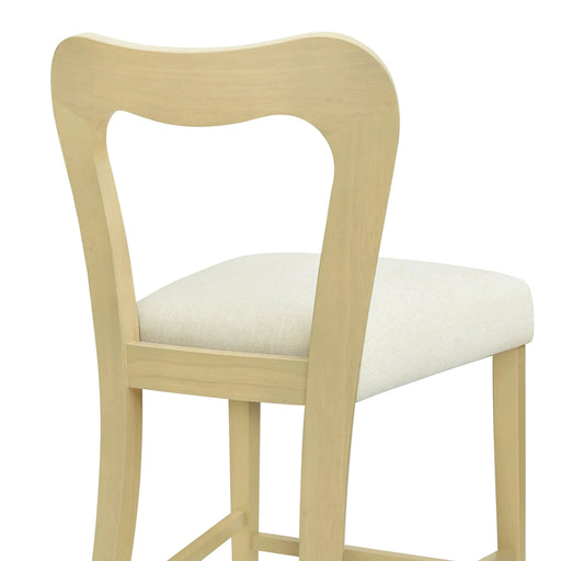 Counter Stool Without Arm(light ash+beige) Set of 2 Default -DTYStore