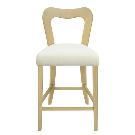Counter Stool Without Arm(light ash+beige) Set of 2 Default -DTYStore
