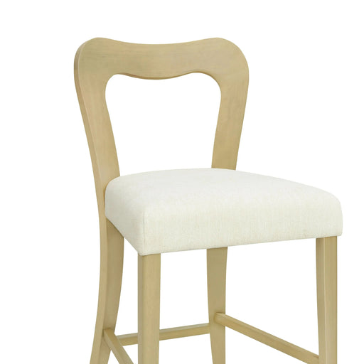 Counter Stool Without Arm(light ash+beige) Set of 2 Default -DTYStore