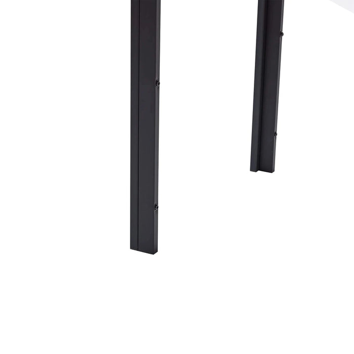 Creative Design Veneered MDF Wood Structure Rectangular Walnut Dining Table Default -DTYStore