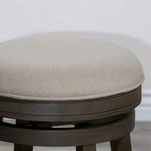 Creede Backless Fabric Swivel Stool, 24" Counter or 30” Bar Stool -DTYStore