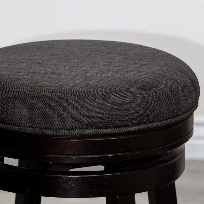 Creede Backless Fabric Swivel Stool, 24" Counter or 30” Bar Stool -DTYStore