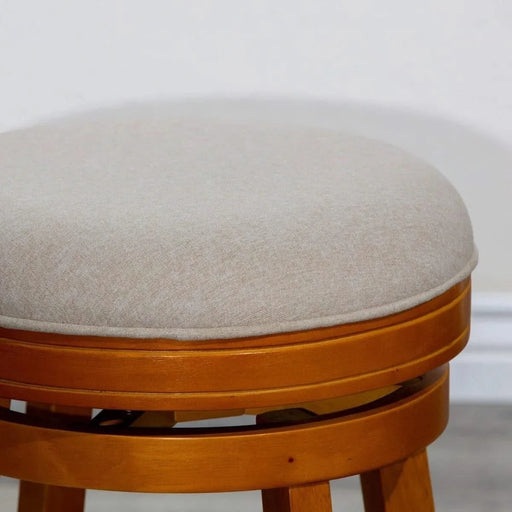 Creede Backless Fabric Swivel Stool, 24" Counter or 30” Bar Stool -DTYStore