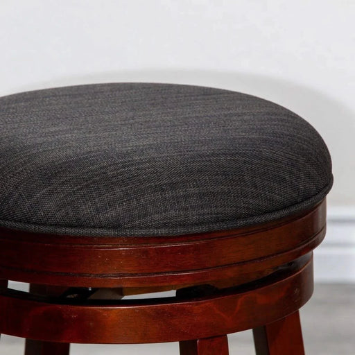 Creede Backless Fabric Swivel Stool, 24" Counter or 30” Bar Stool -DTYStore