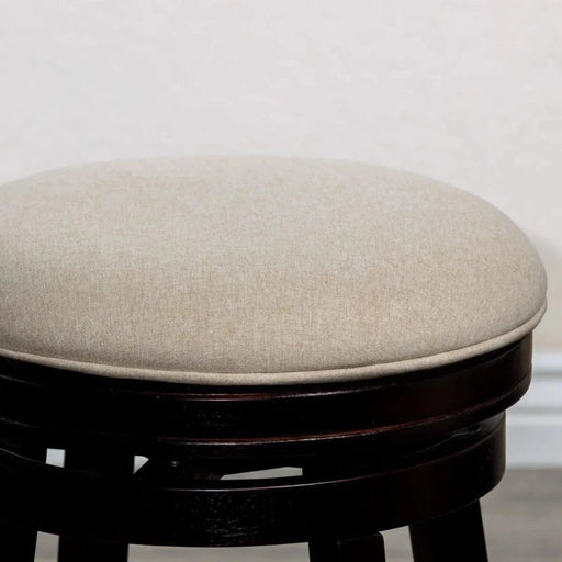 Creede Backless Fabric Swivel Stool, 24" Counter or 30” Bar Stool -DTYStore