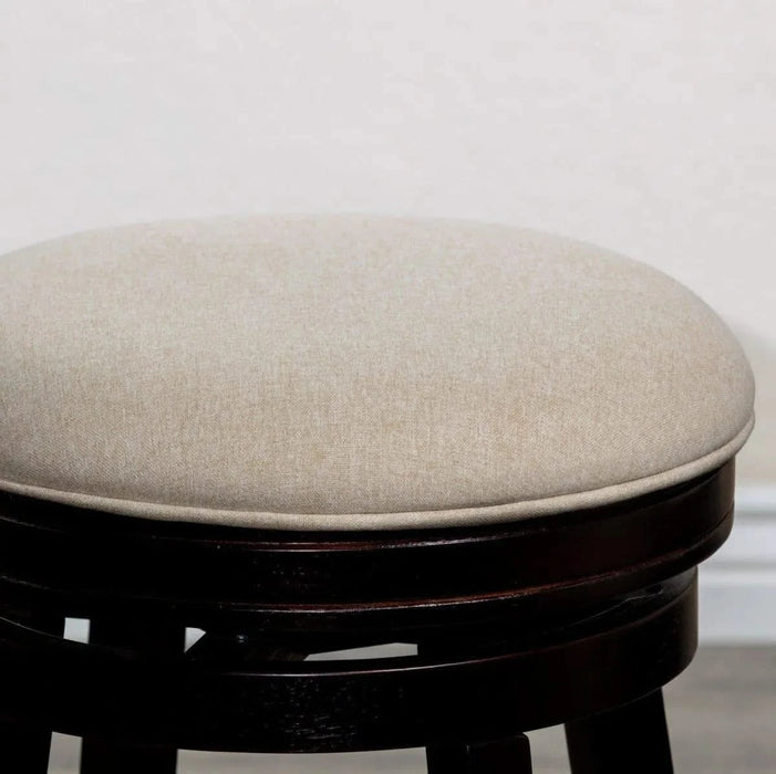 Creede Backless Fabric Swivel Stool, 24" Counter or 30” Bar Stool -DTYStore