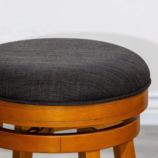 Creede Backless Fabric Swivel Stool, 24" Counter or 30” Bar Stool -DTYStore