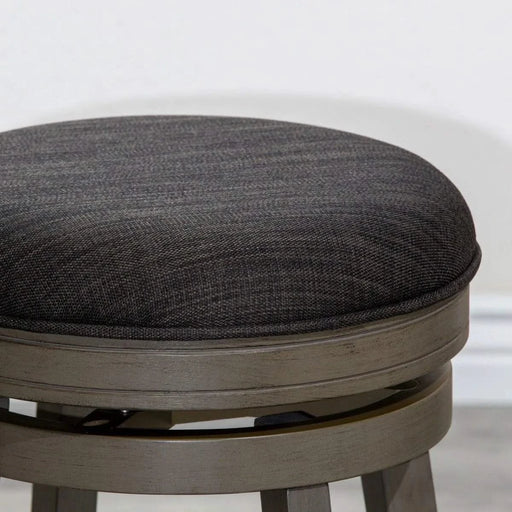 Creede Backless Fabric Swivel Stool, 24" Counter or 30” Bar Stool -DTYStore