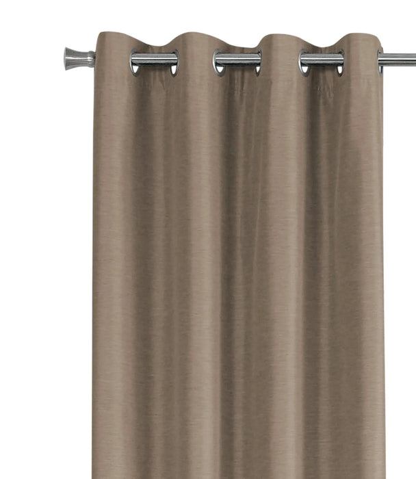 Curtain Panel, 2pcs Set, 54'w X 84'l, 100% Blackout, Grommet, Living Room, Bedroom, Kitchen, Brown Thermal Insulation Polyester, Contemporary, Modern Default -DTYStore