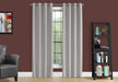 Curtain Panel, 2pcs Set, 54'w X 84'l, 100% Blackout, Grommet, Living Room, Bedroom, Kitchen, Grey Thermal Insulation Polyester, Contemporary, Modern Default -DTYStore