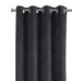 Curtain Panel, 2pcs Set, 54'w X 84'l, Room Darkening, Grommet, Living Room, Bedroom, Kitchen, Grey Velvet, Contemporary, Modern - DTY Store