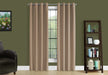 Curtain Panel, 2pcs Set, 54'w X 95'l, 100% Blackout, Grommet, Living Room, Bedroom, Kitchen, Brown Thermal Insulation Polyester, Contemporary, Modern Default -DTYStore