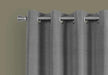 Curtain Panel, 2pcs Set, 54'w X 95'l, 100% Blackout, Grommet, Living Room, Bedroom, Kitchen, Grey Thermal Insulation Polyester, Contemporary, Modern Default -DTYStore