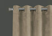Curtain Panel, 2pcs Set, 54'w X 95'l, Room Darkening, Grommet, Living Room, Bedroom, Kitchen, Beige Velvet, Contemporary, Modern Default -DTYStore