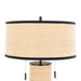 Cylinder Rattan 29' Contemporary Rattan Table Lamp in Black Metal and Natural Rattan from Grandview Gallery by LumiSource Default -DTYStore