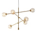 Cyrus 6-Globe Light Architectural Metal Chandelier Default -DTYStore