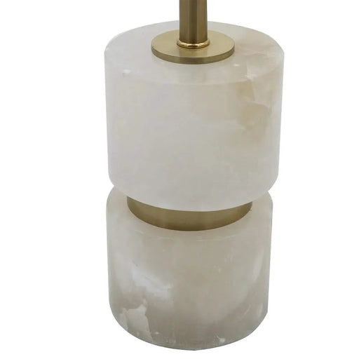 D10x34' Ipori Alabaster And Metal Buffet Lamp Default -DTYStore
