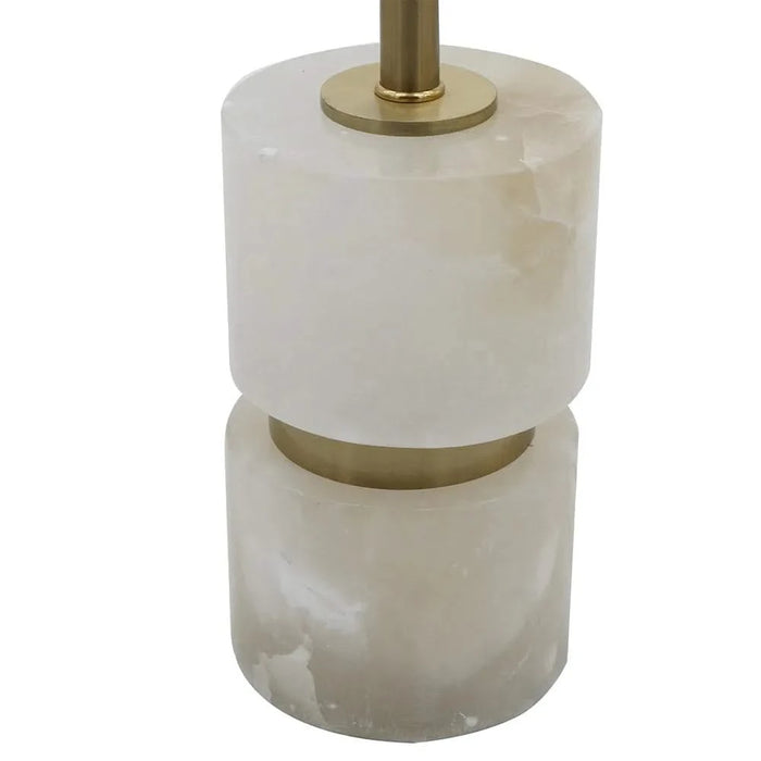 D10x34' Ipori Alabaster And Metal Buffet Lamp Default -DTYStore