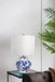 D12x19.3' Blue and White Ceramic Vase Lamp Default -DTYStore