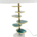 D15x29.5' Verdant Agate-Slice Table Lamp w/ Marble Base Default -DTYStore