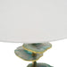 D15x29.5' Verdant Agate-Slice Table Lamp w/ Marble Base Default -DTYStore