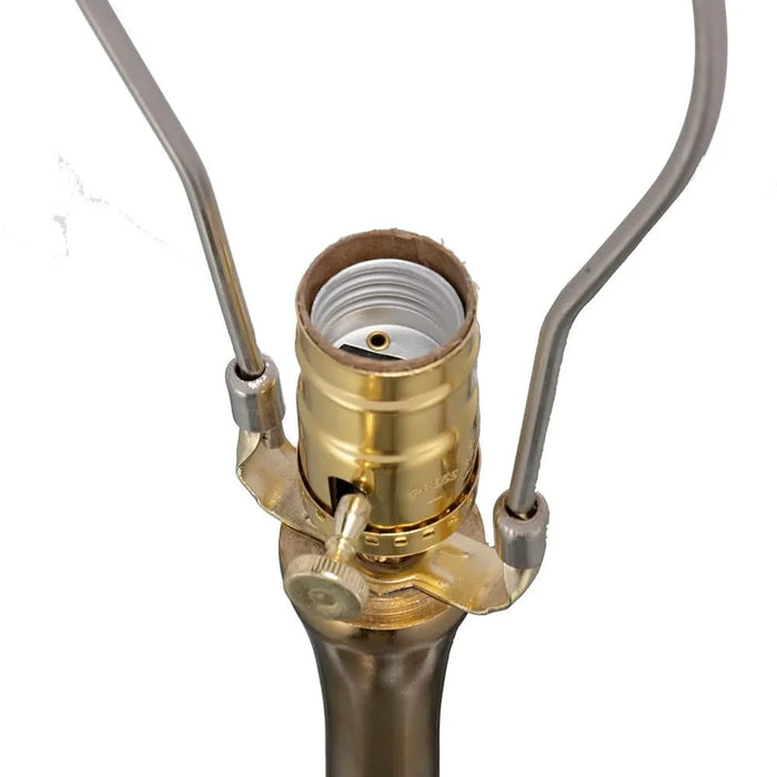 D15x29' Table Lamp with Glass Drum (Lamp Shade Assembly Required) Default -DTYStore