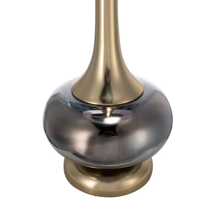 D15x29' Table Lamp with Glass Drum (Lamp Shade Assembly Required) Default -DTYStore