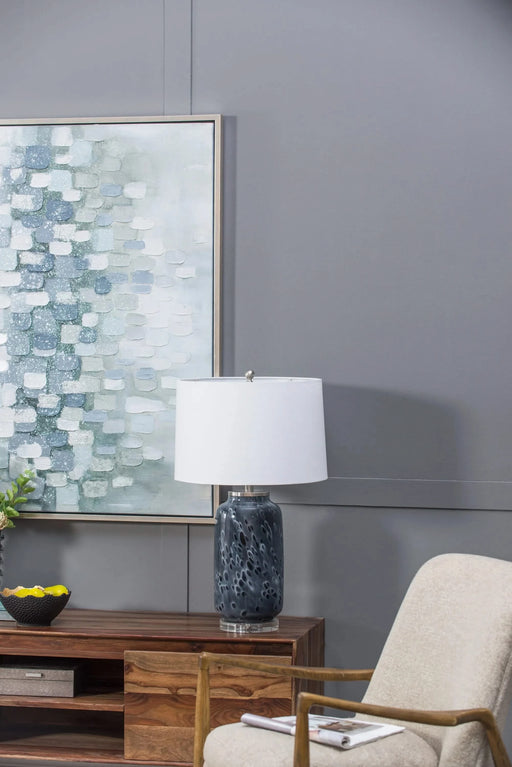 D16.9''xH28'' Ellis Glass Table Lamp Default -DTYStore