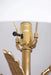 D16x31' Leaf Lamp with Marble Base, Gold (Lamp Shade Assembly Required) Default -DTYStore