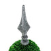 D7x26.5' Artificial Two-Tiered Boxwood Sphere Topiary on Metal Spire Default -DTYStore