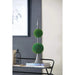 D7x26.5' Artificial Two-Tiered Boxwood Sphere Topiary on Metal Spire Default -DTYStore