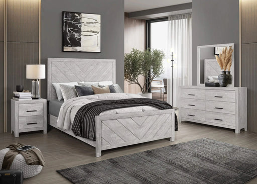 DENVER Full 4PC Modern Style Storage Bedroom Set Made with Wood in Natural Default -DTYStore