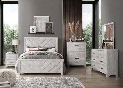 DENVER Full 5PC Modern Style Storage Bedroom Set Made with Wood in Natural Default -DTYStore