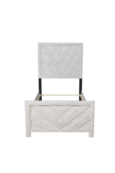 DENVER Twin 4PC Modern Style Storage Bedroom Set Made with Wood in Natural Default -DTYStore