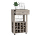 DEPOT E-SHOP Margh Bar Cart Drawer, Light Gray Default -DTYStore