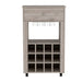 DEPOT E-SHOP Margh Bar Cart Drawer, Light Gray Default -DTYStore
