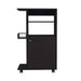 DEPOT E-SHOP Opal Kitchen Cart, Single Door Cabinet, Four Casters, Black Default -DTYStore